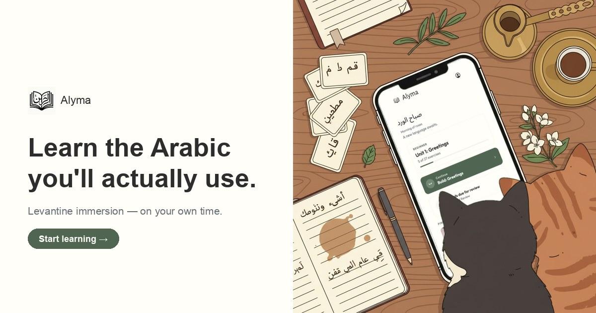 50 Essential Levantine Arabic Phrases for Beginners — Alyma Blog